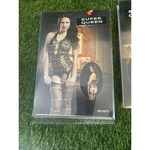 Queen Lingerie Fishnet Body stockings Dress Underwear Sleepwear Bodysuit